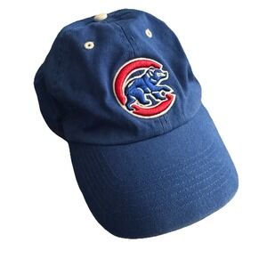 Chicago Cubs Blue Cotton Dad Cap 47 Bear Logo Genuine Merchandise OS